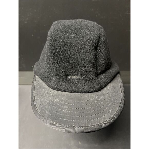 Vintage Patagonia Synchilla Fleece Duckbill Cap Large Black Vintage Adult Hat - Picture 1 of 4